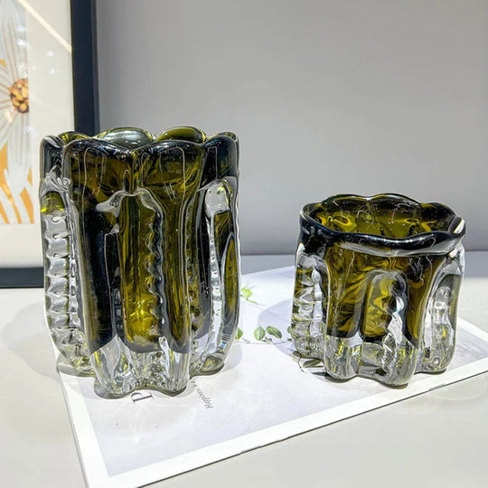 vaso centro de mesa em murano moderno