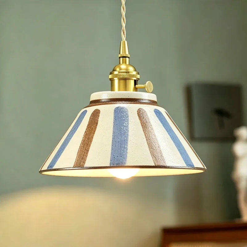 luminária pendente vintage cerâmica - popbox