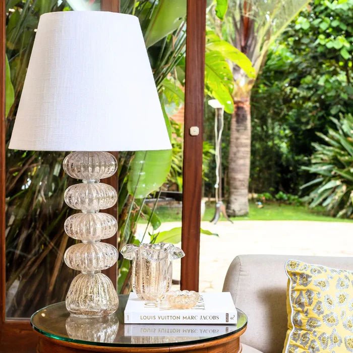 Abajur Murano Crystal White - Popbox Home Design