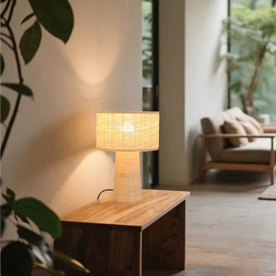 Abajur Wabi Raffia - Popbox Home Design