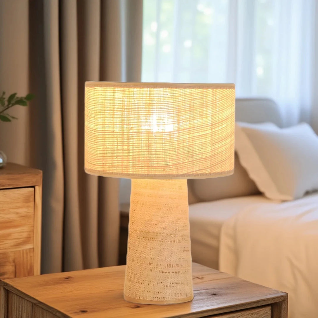 Abajur Wabi Raffia - Popbox Home Design