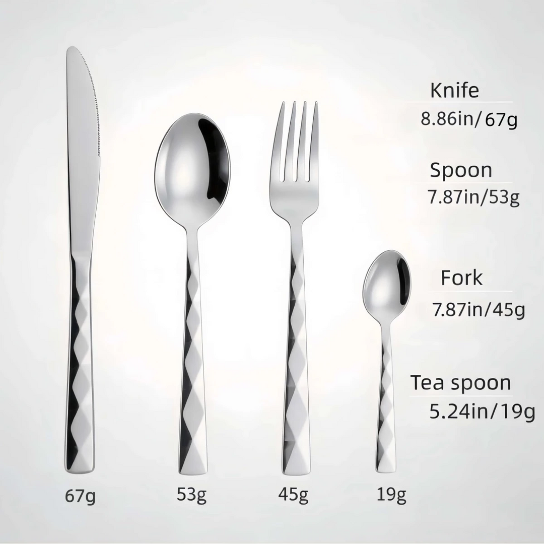 Conjunto Talheres 16 Peças Inox - Popbox Home Design