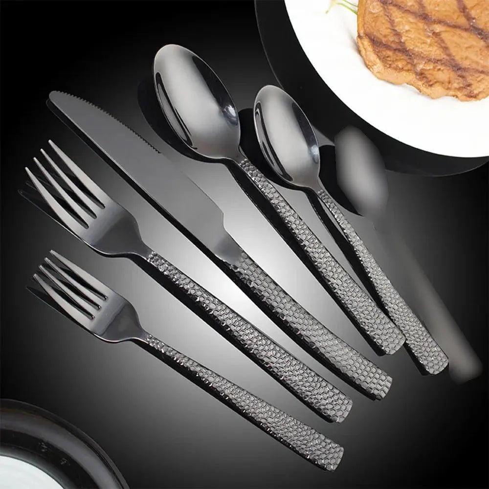 Jogo de Talheres Inox Martelado - Popbox Home Design