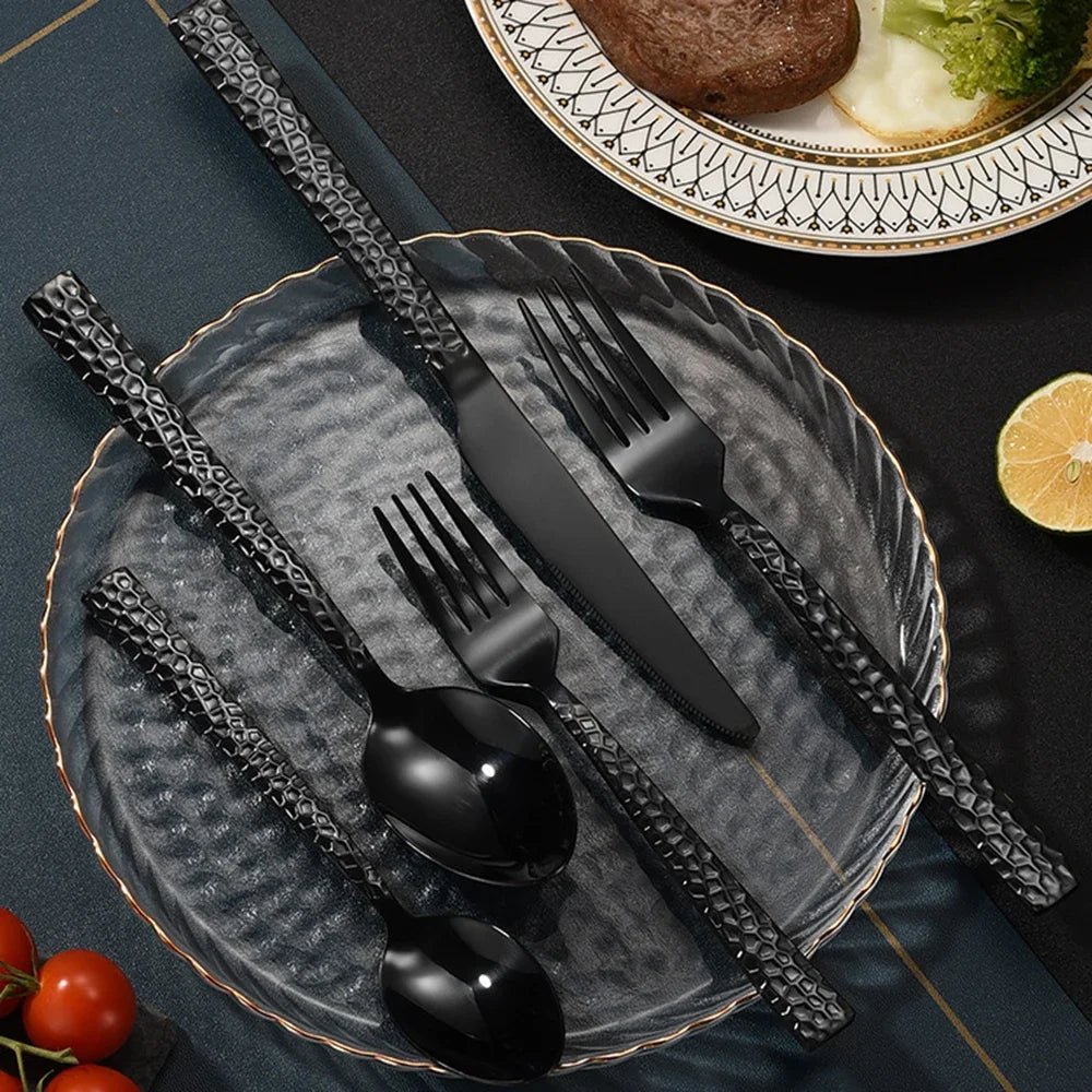 Jogo de Talheres Inox Martelado - Popbox Home Design