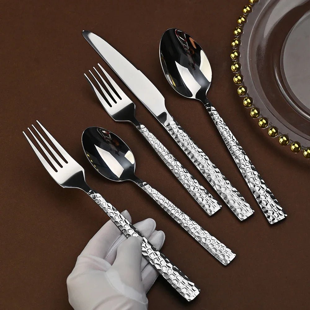 Jogo de Talheres Inox Martelado - Popbox Home Design