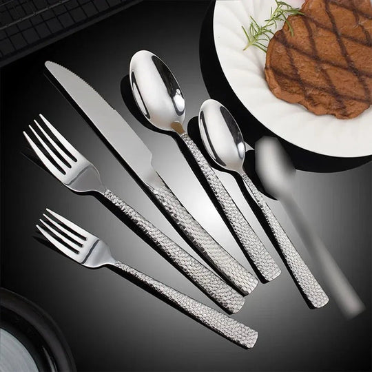 Jogo de Talheres Inox Martelado - Popbox Home Design