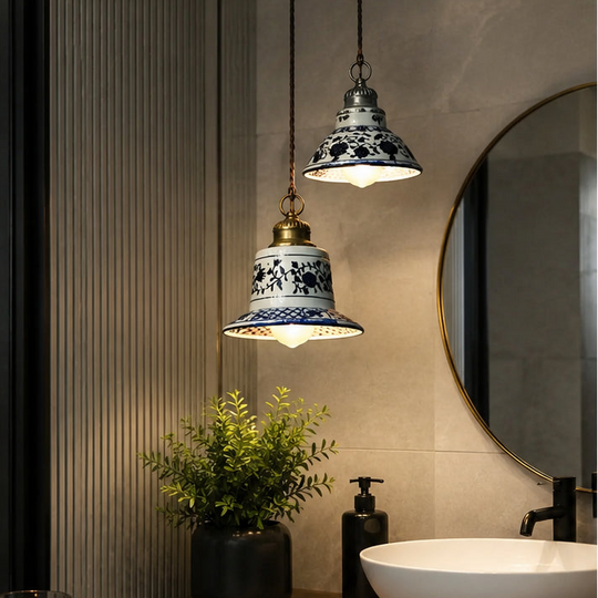 luminária pendente para lavabo banheiro