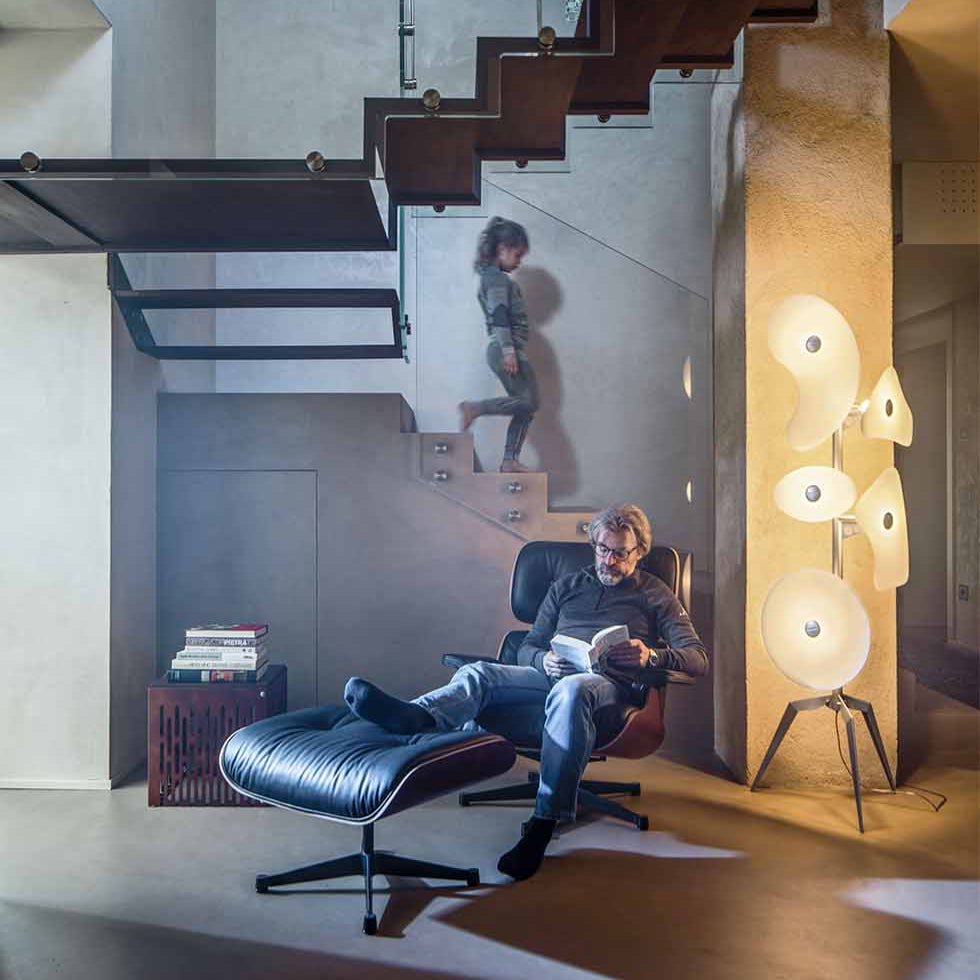Luminária de Piso Orbital - Popbox Home Design