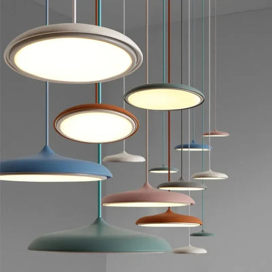 Luminária Pendente Disco Flat - Popbox Home Design