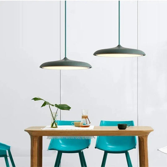 Luminária Pendente Disco Flat - Popbox Home Design