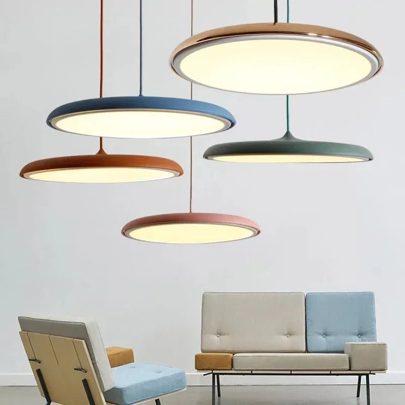 Luminária Pendente Disco Flat - Popbox Home Design