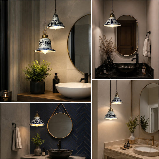 luminária pendente para lavabo banheiro