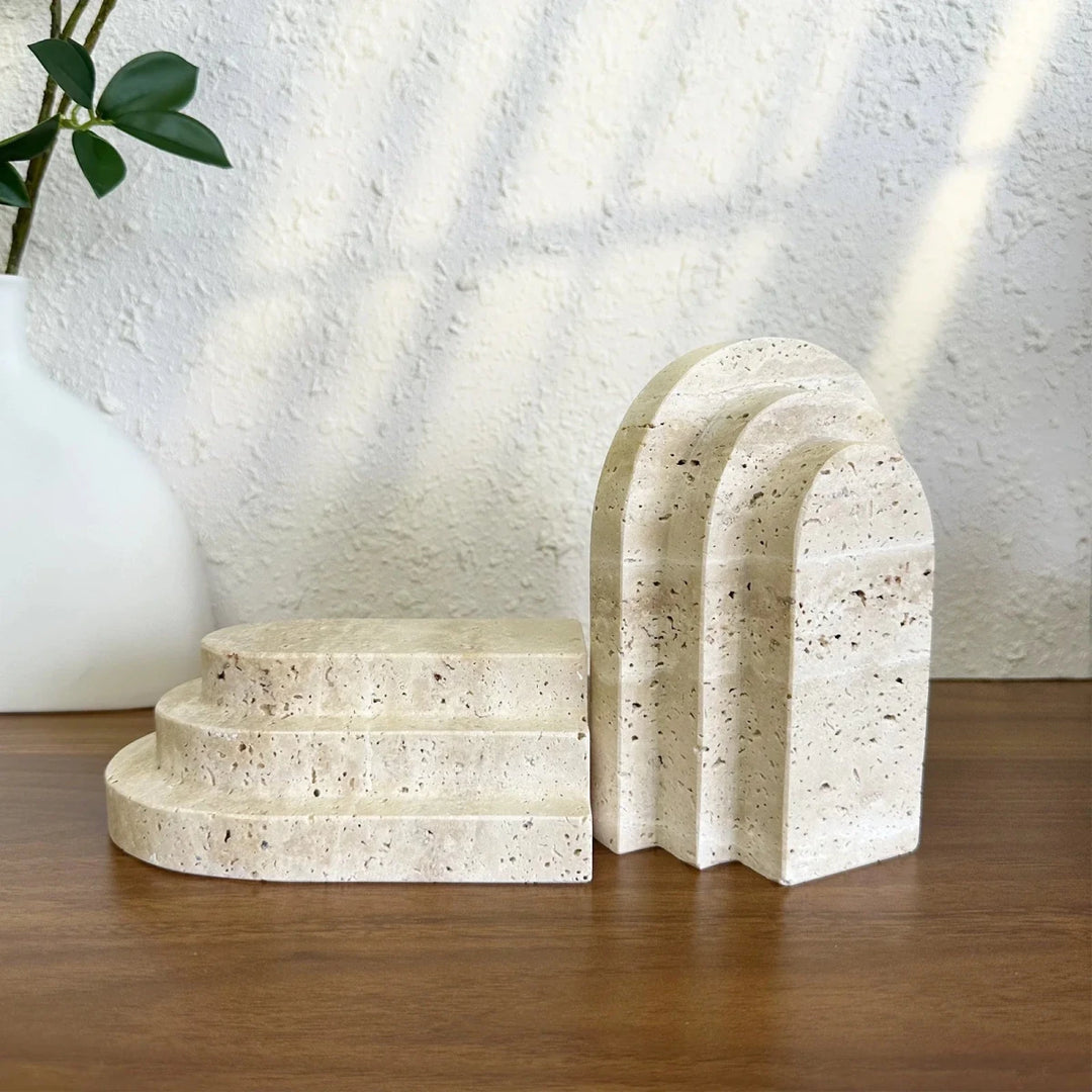 Porta Livros Travertino - Popbox Home Design
