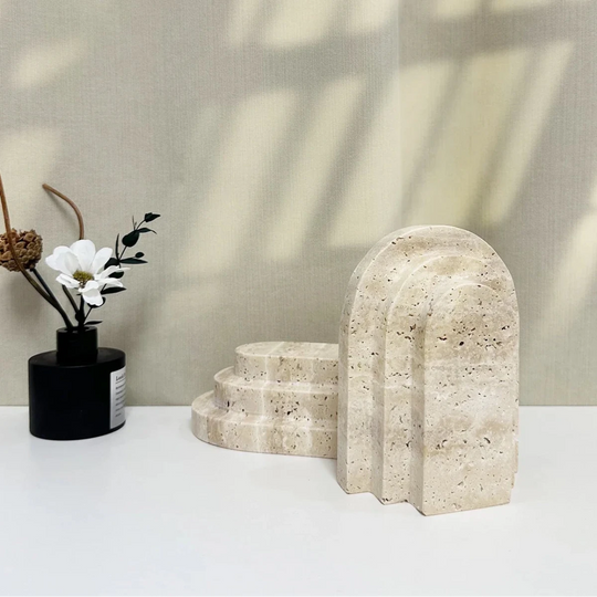 Porta Livros Travertino - Popbox Home Design