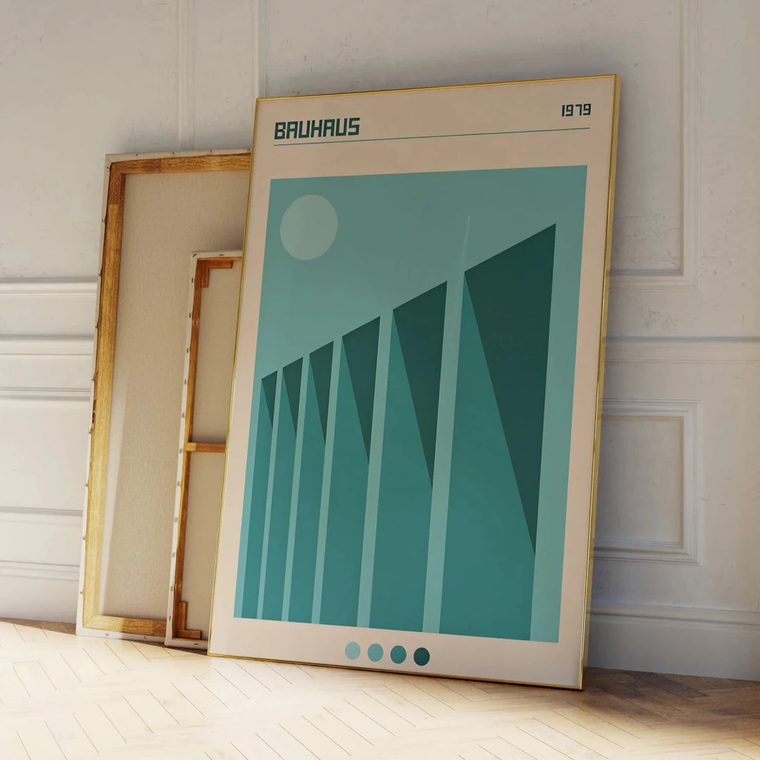 Poster Bauhaus Light Blue - Popbox Home Design