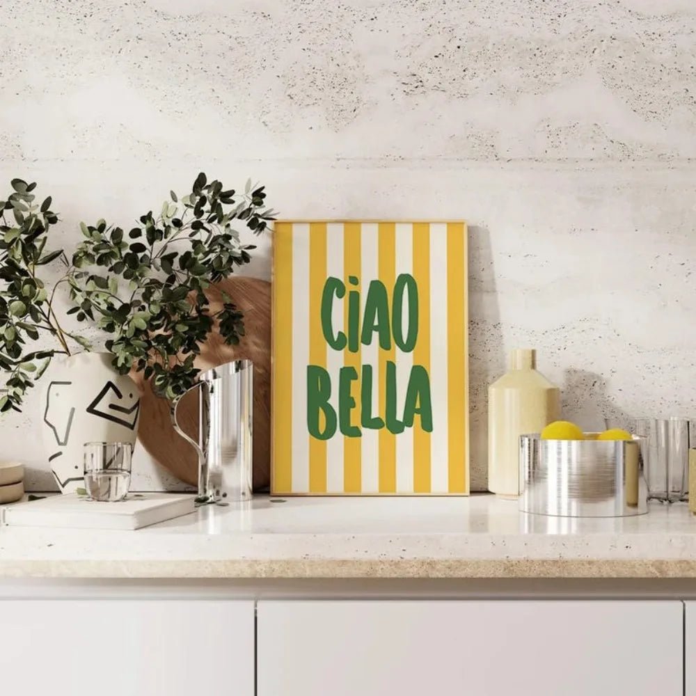 Poster Ciao Bella - Popbox Home Design