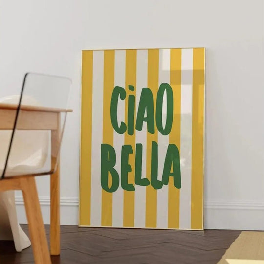 Poster Ciao Bella - Popbox Home Design