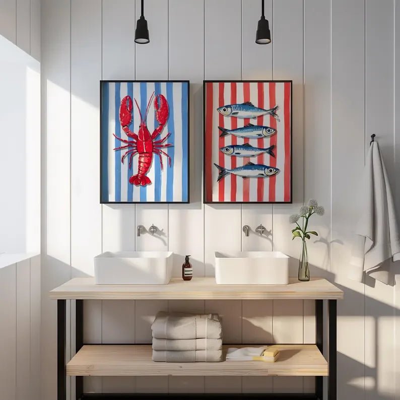 Poster Crustáceos Marinhos - Popbox Home Design