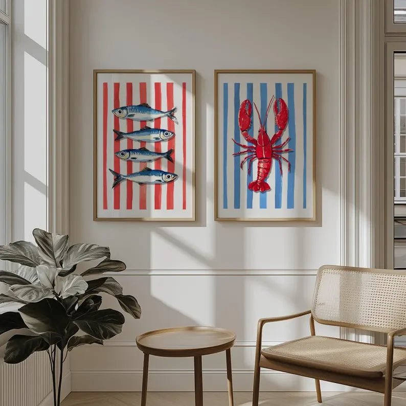 Poster Crustáceos Marinhos - Popbox Home Design