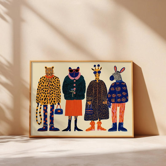 Poster Fashion Zoo - Popbox Home Design