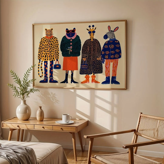 Poster Fashion Zoo - Popbox Home Design