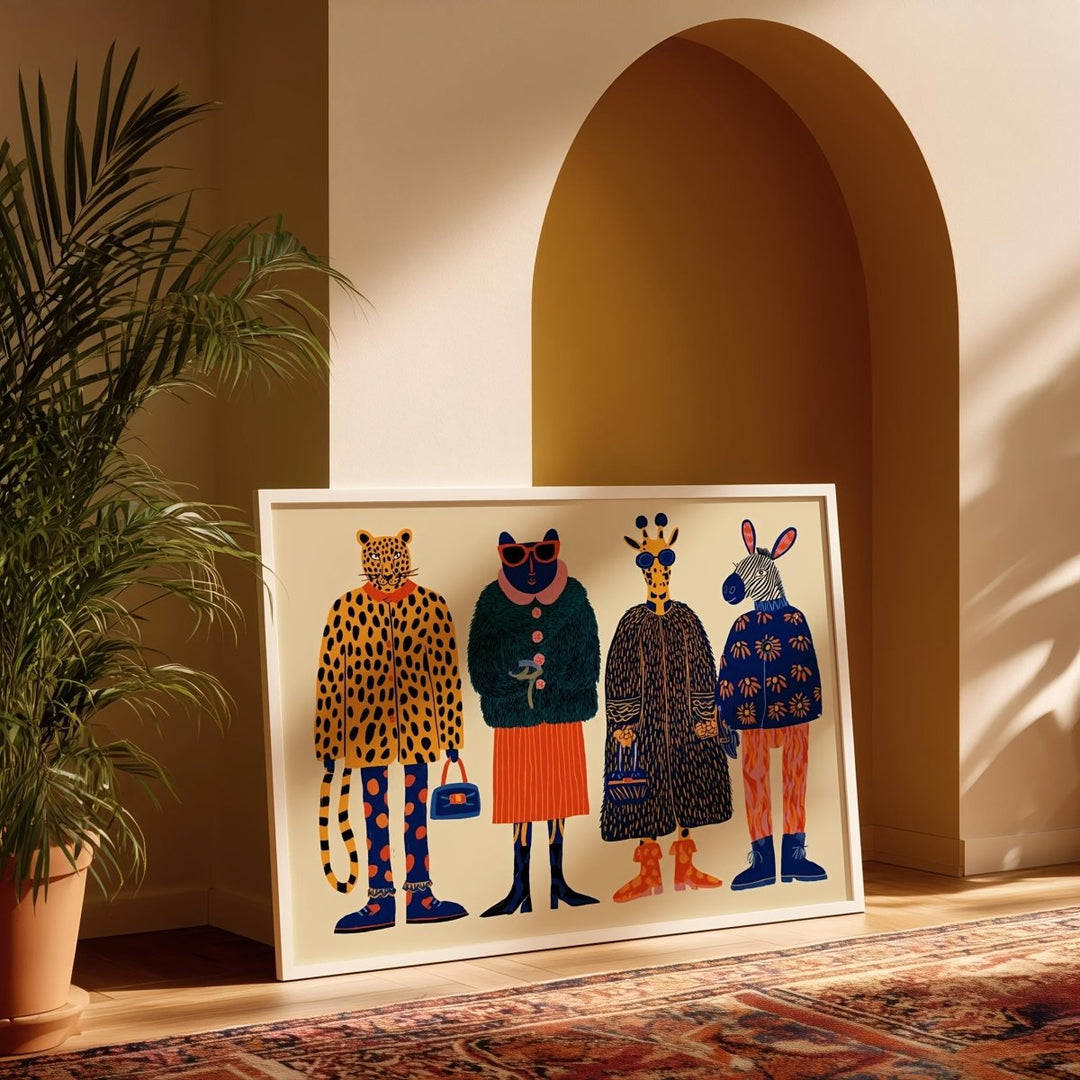 Poster Fashion Zoo - Popbox Home Design