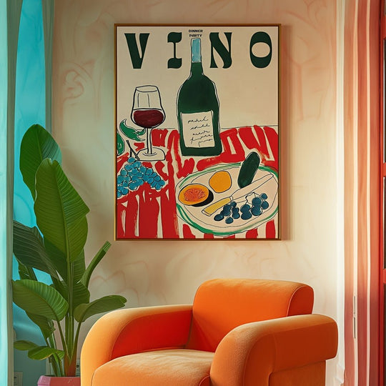 Poster Vino Mio - Popbox Home Design