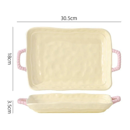 Travessa em Cerâmica Nude - Popbox Home Design