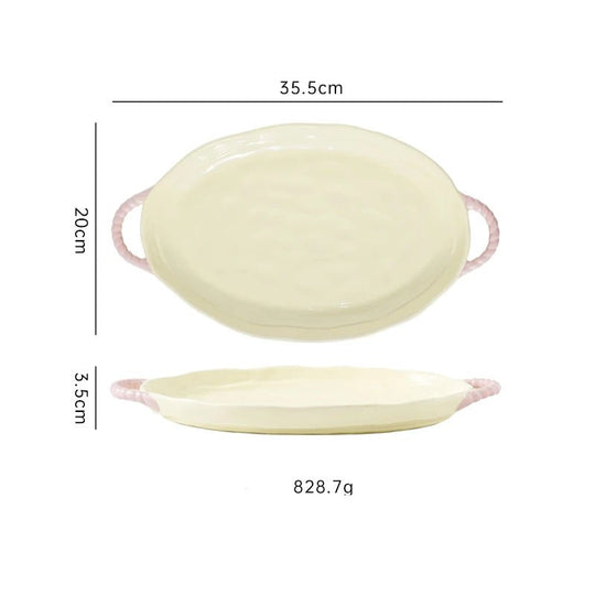 Travessa em Cerâmica Nude - Popbox Home Design
