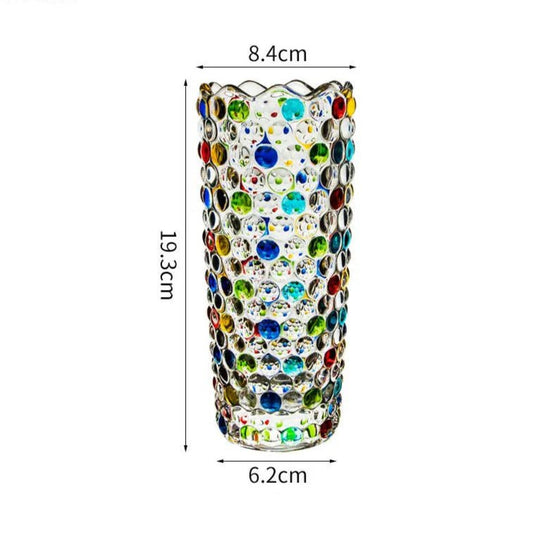 Vaso de Vidro Colordots - Popbox Home Design