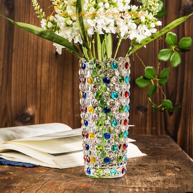 Vaso de Vidro Colordots - Popbox Home Design