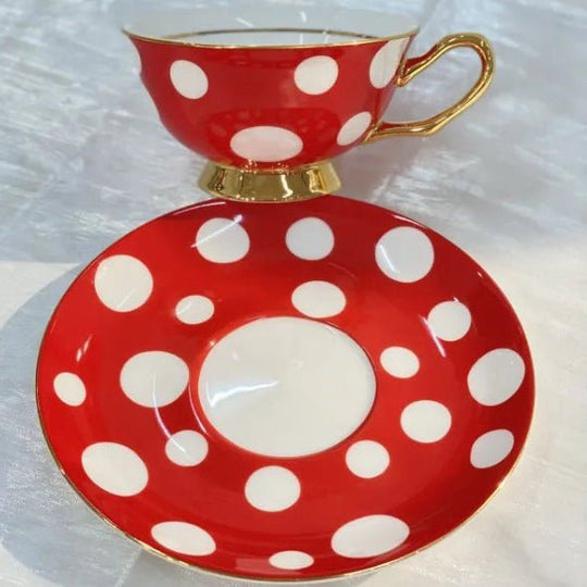 Xícara de Chá Red Dots - Popbox Home Design